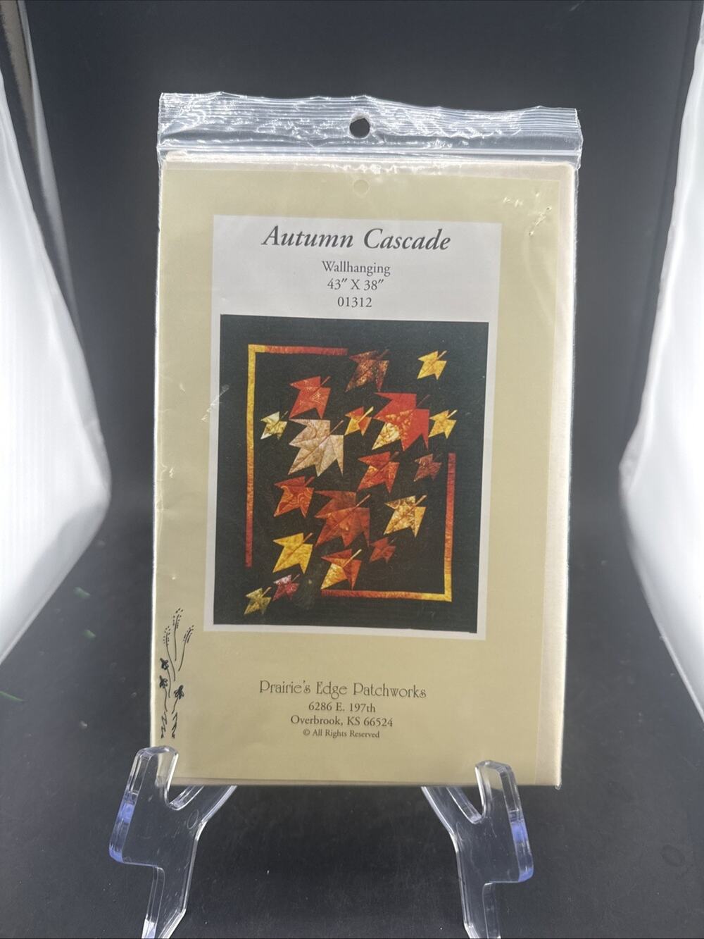 Autumn Cascade Paper Foundation Piecing Quilt Pattern Prairie Edge Wallhanging